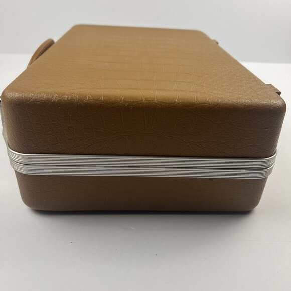 Doskocil Pistol Case Alligator Print Hard Shell VINTAGE 14"x9x4 with Keys - Picture 7 of 13